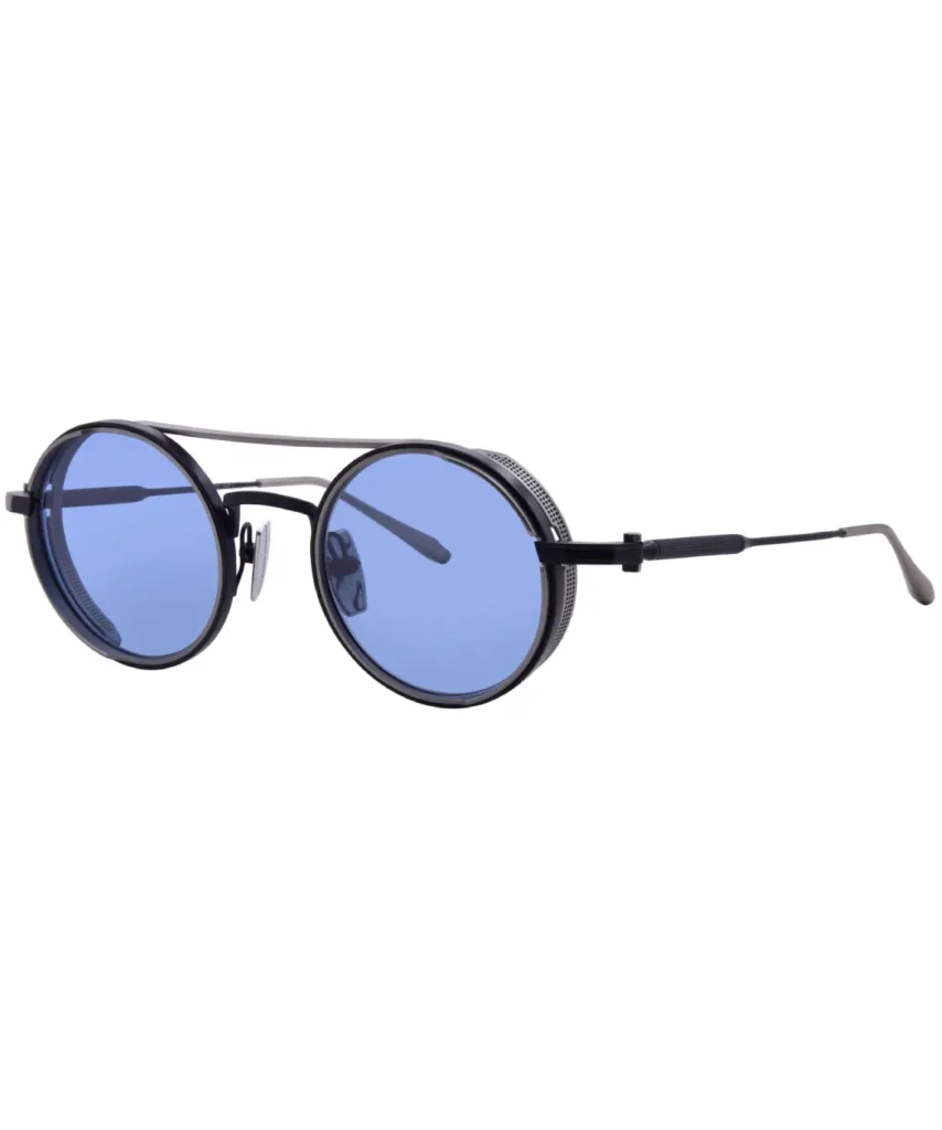 Akoni Eris AKS-505D Sunglasses Titanium Navy/Palladium/Blue Mirror 46-22-140