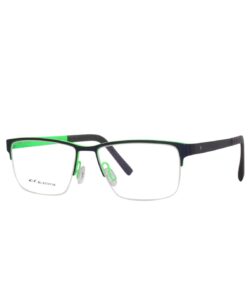 Blackfin Edgartown BF994 1500 Titanium Eyeglasses Men's Navy/Green Semi Rim 55mm