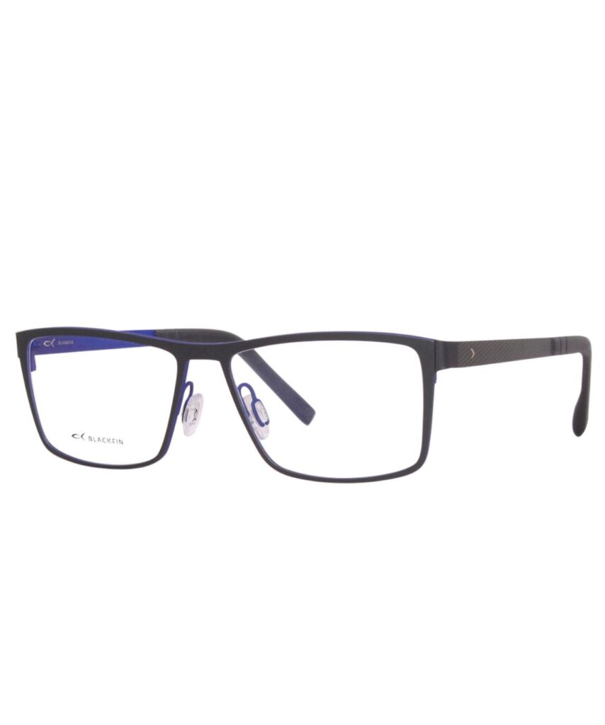 Blackfin Nashville BF865 956 Titanium Eyeglasses Men's Grey/Blue Full Rim 55mm