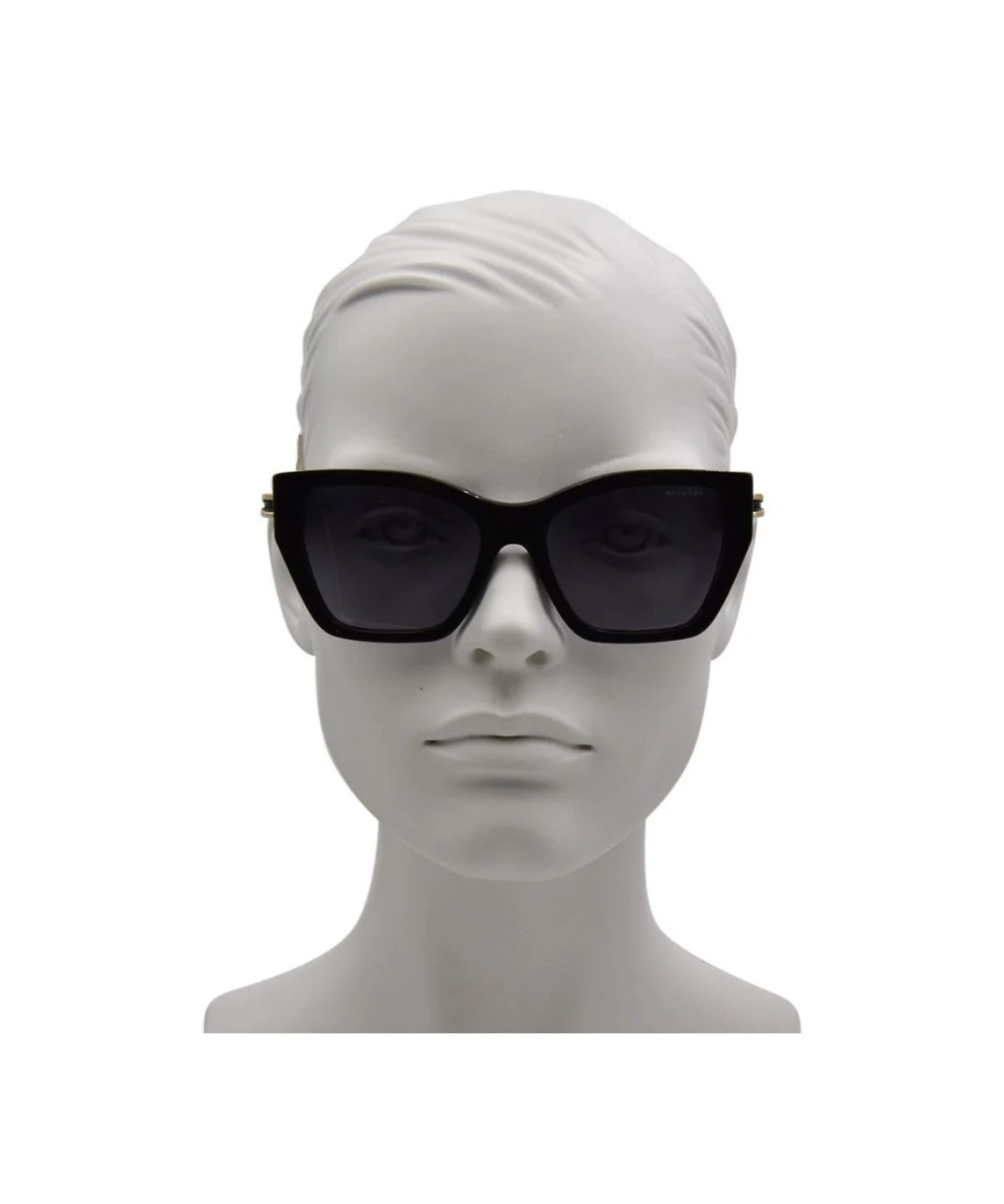 Bvlgari B.Zero1 BV40097I 01B Sunglasses Women's Shiny Black/Grey Gradient 54mm - Image 6