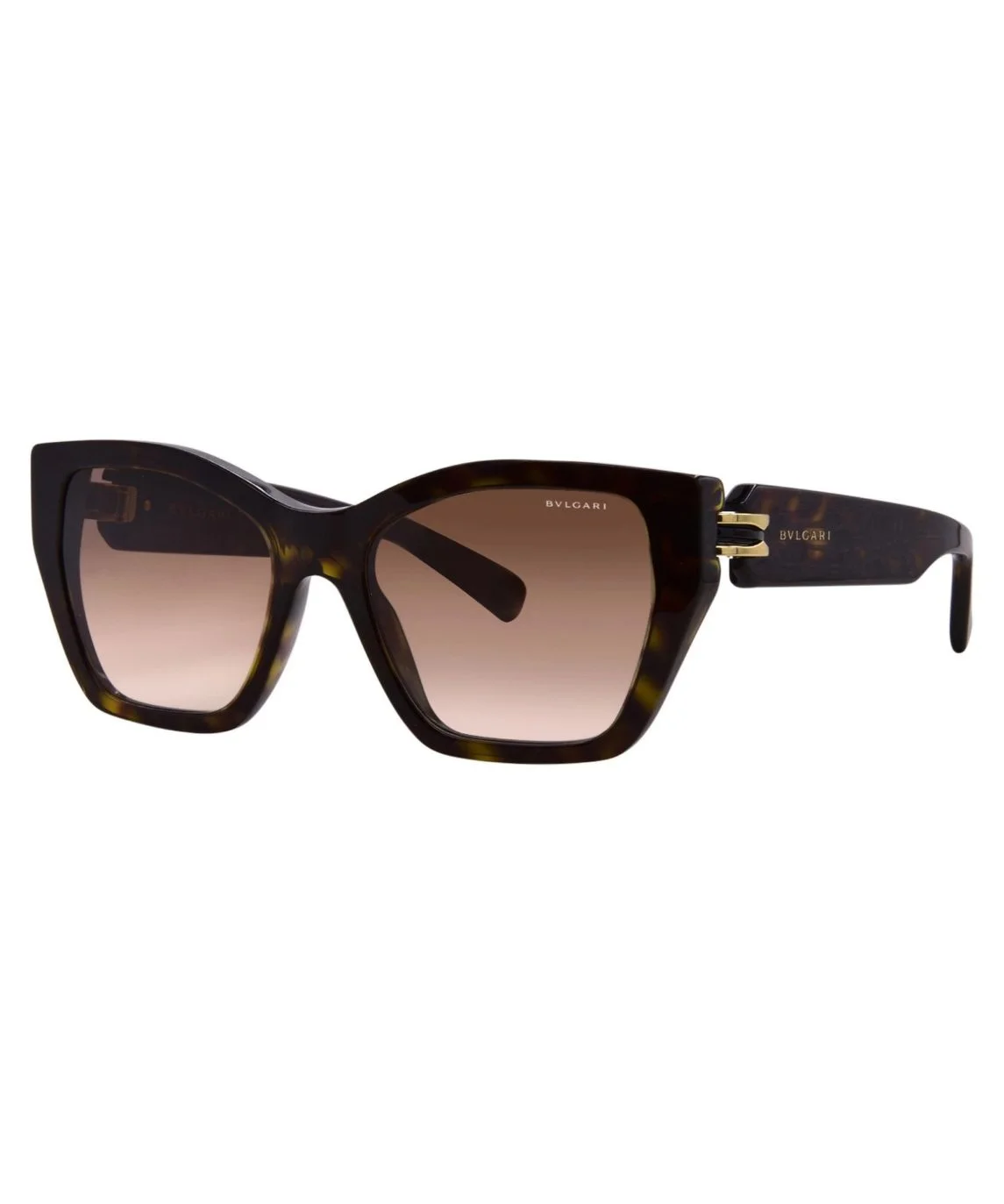 Bvlgari B.Zero1 BV40097I 01B Sunglasses Women's Shiny Black/Grey Gradient 54mm - Image 7