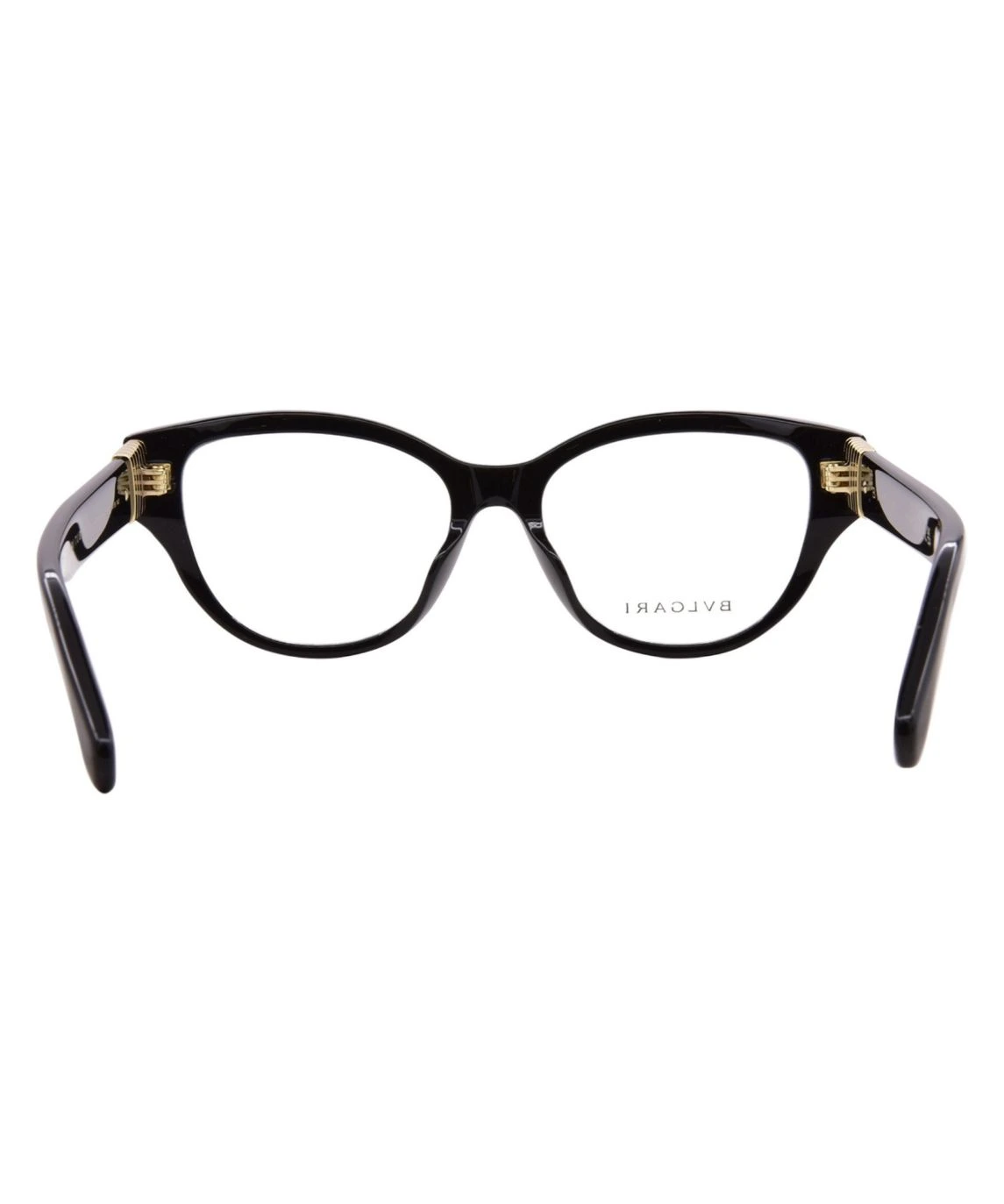 Bvlgari Tubogas BV50075I 001 Eyeglasses Women's Shiny Black Full Rim 52-16-140 - Image 4
