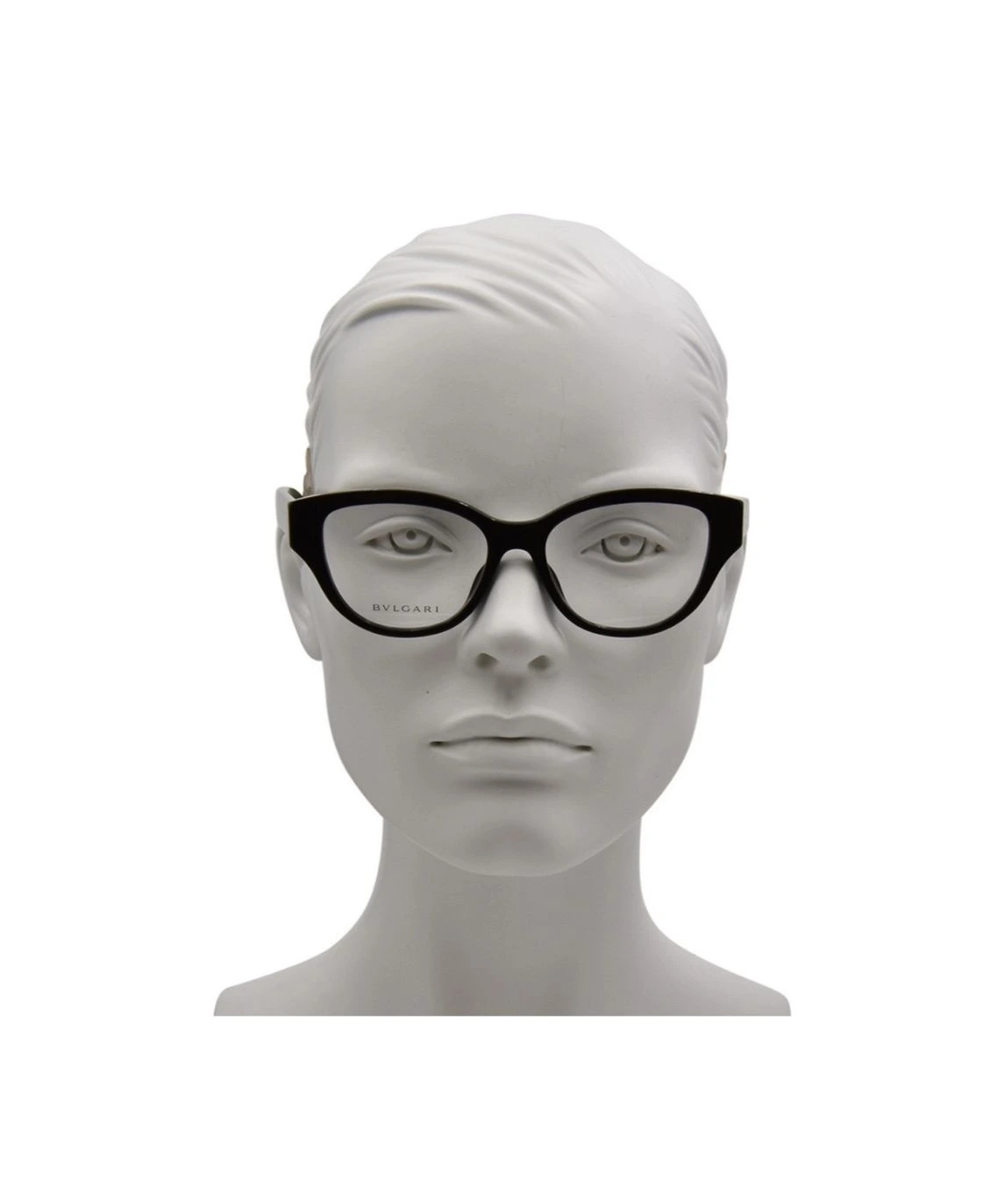 Bvlgari Tubogas BV50075I 001 Eyeglasses Women's Shiny Black Full Rim 52-16-140 - Image 6