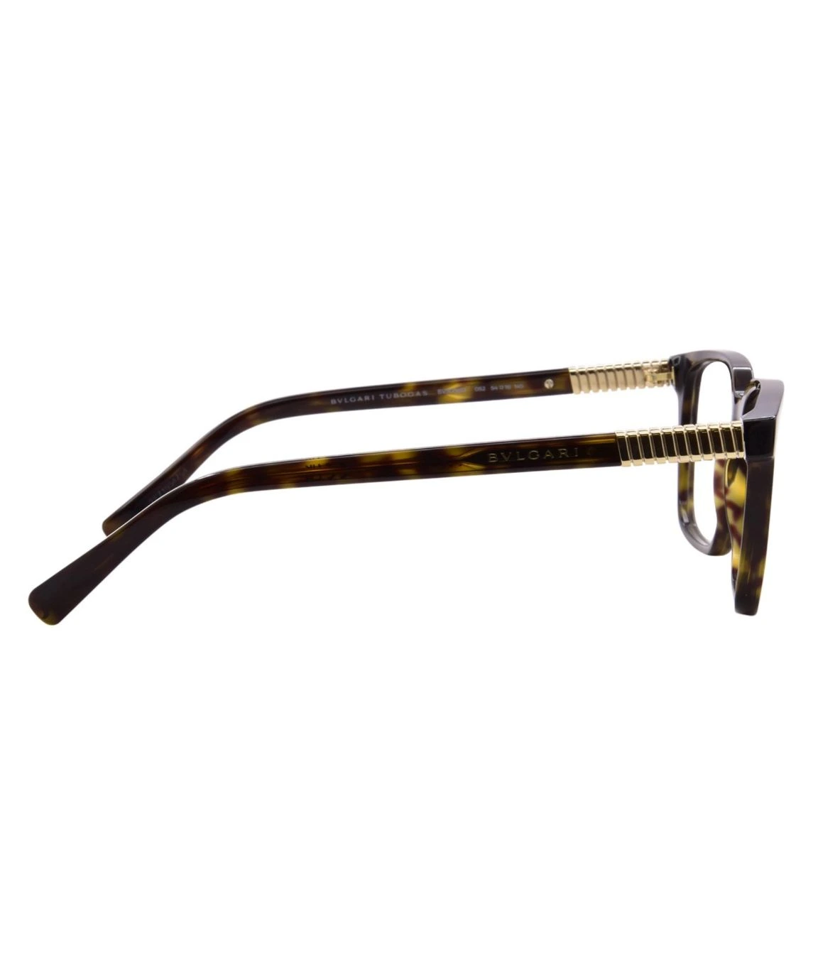 Bvlgari Tubogas BV50086I 001 Eyeglasses Women's Shiny Black Full Rim 54-16-145 - Image 3