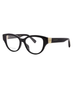 Bvlgari Tubogas BV50075I 001 Eyeglasses Women's Shiny Black Full Rim 52-16-140