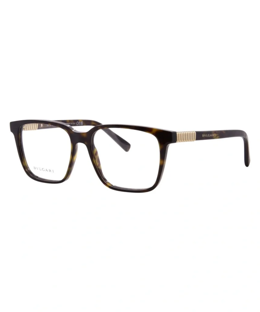 Bvlgari Tubogas BV50086I 001 Eyeglasses Women's Shiny Black Full Rim 54-16-145