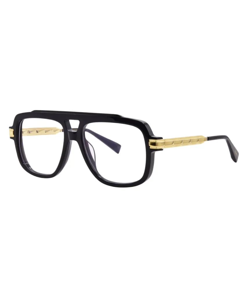 Balmain Francoise-III BPX-197A Eyeglasses Black/Gold Full Rim 57-14-145