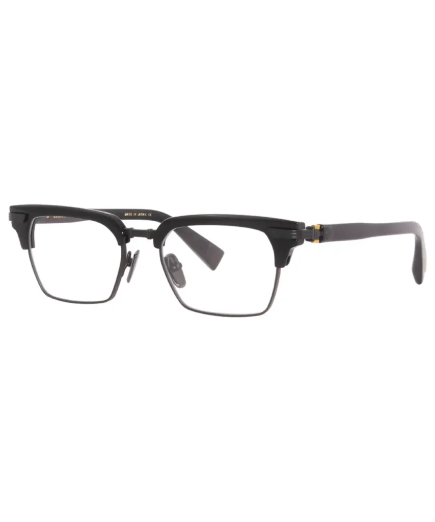 Balmain Legion-II BPX-113C Titanium Eyeglasses Black/Black Full Rim 52mm