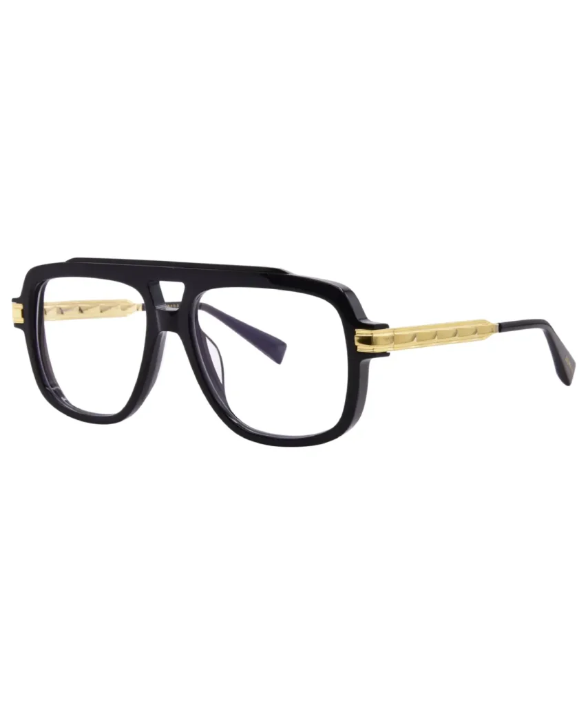 Balmain Francoise-III BPX-197A Eyeglasses Black/Gold Full Rim 57-14-145