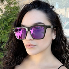 Purple Solid Mirror