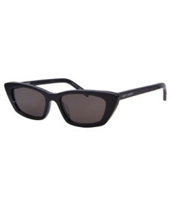 Saint Laurent SL-277 009 Sunglasses Women's Black/Dark Grey Cat Eye 52-18-145