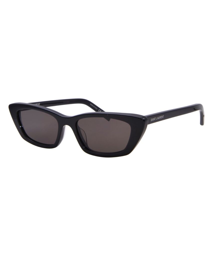Saint Laurent SL-277 009 Sunglasses Women's Black/Dark Grey Cat Eye 52-18-145
