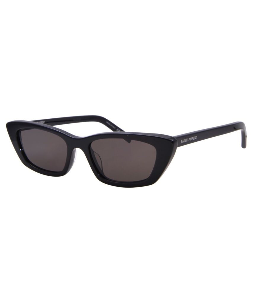Saint Laurent SL-277 009 Sunglasses Women's Black/Dark Grey Cat Eye 52-18-145