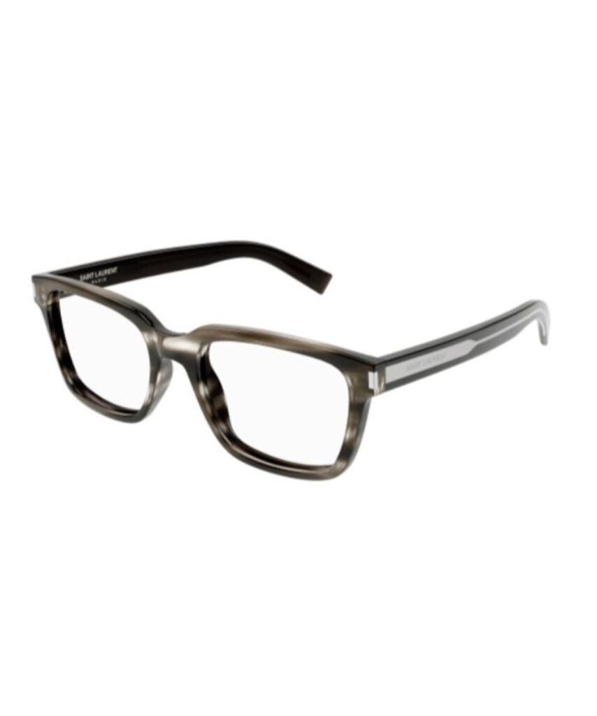 Saint Laurent SL 621 005 Eyeglasses Men's Havana/Crystal Full Rim 54-19-145