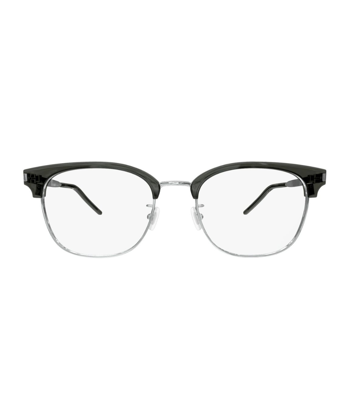 Saint Laurent SL 649/F 004 Eyeglasses Men's Grey/Silver Full Rim 54-20-145 - Image 2