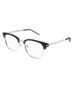 Saint Laurent SL 649/F 004 Eyeglasses Men's Grey/Silver Full Rim 54-20-145