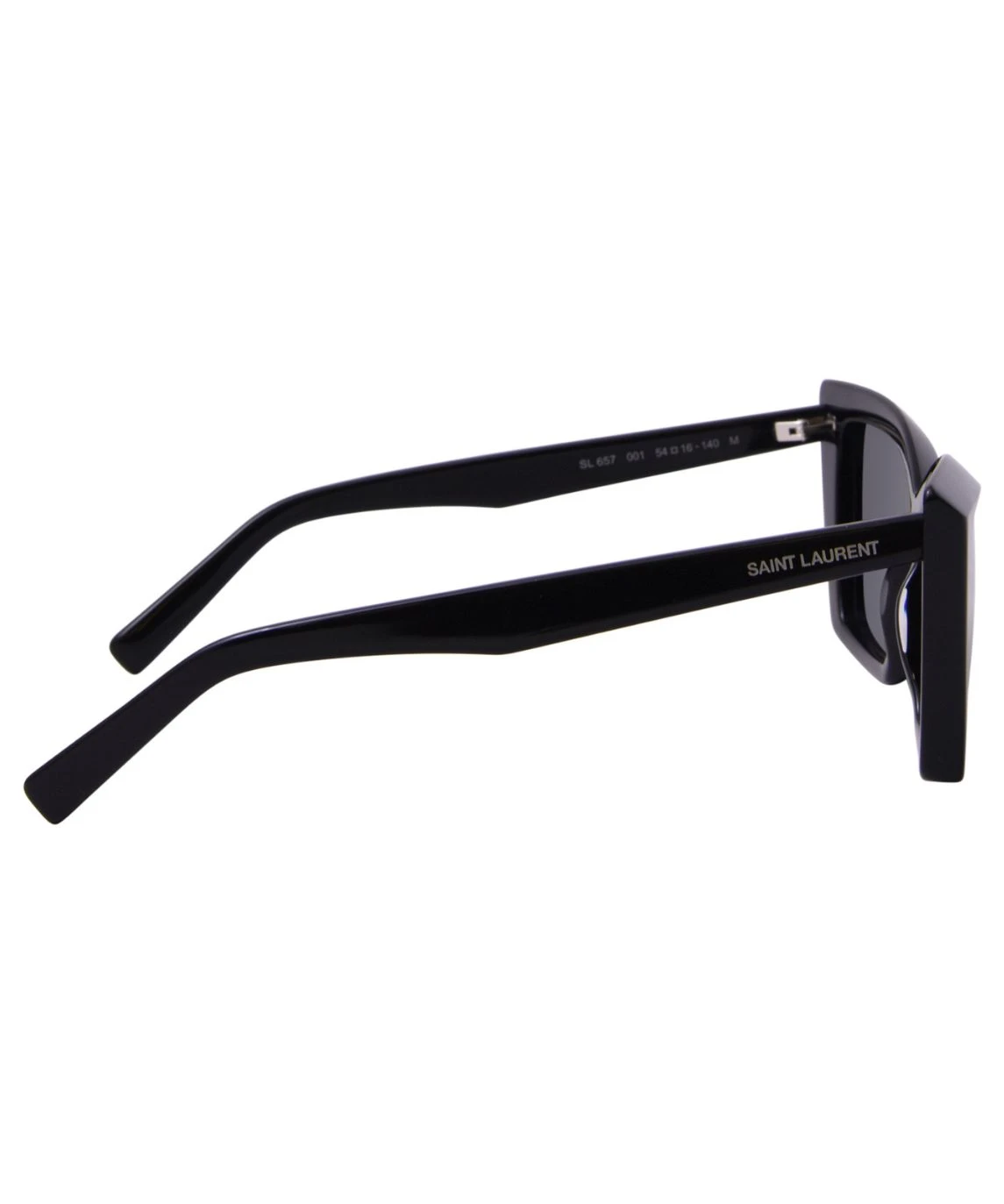 Saint Laurent SL-657 001 Sunglasses Women's Black/Black Cat Eye 54-16-140 - Image 2