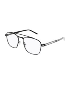 Saint Laurent SL 665 001 Eyeglasses Men's Black/Crystal Full Rim 56-18-145