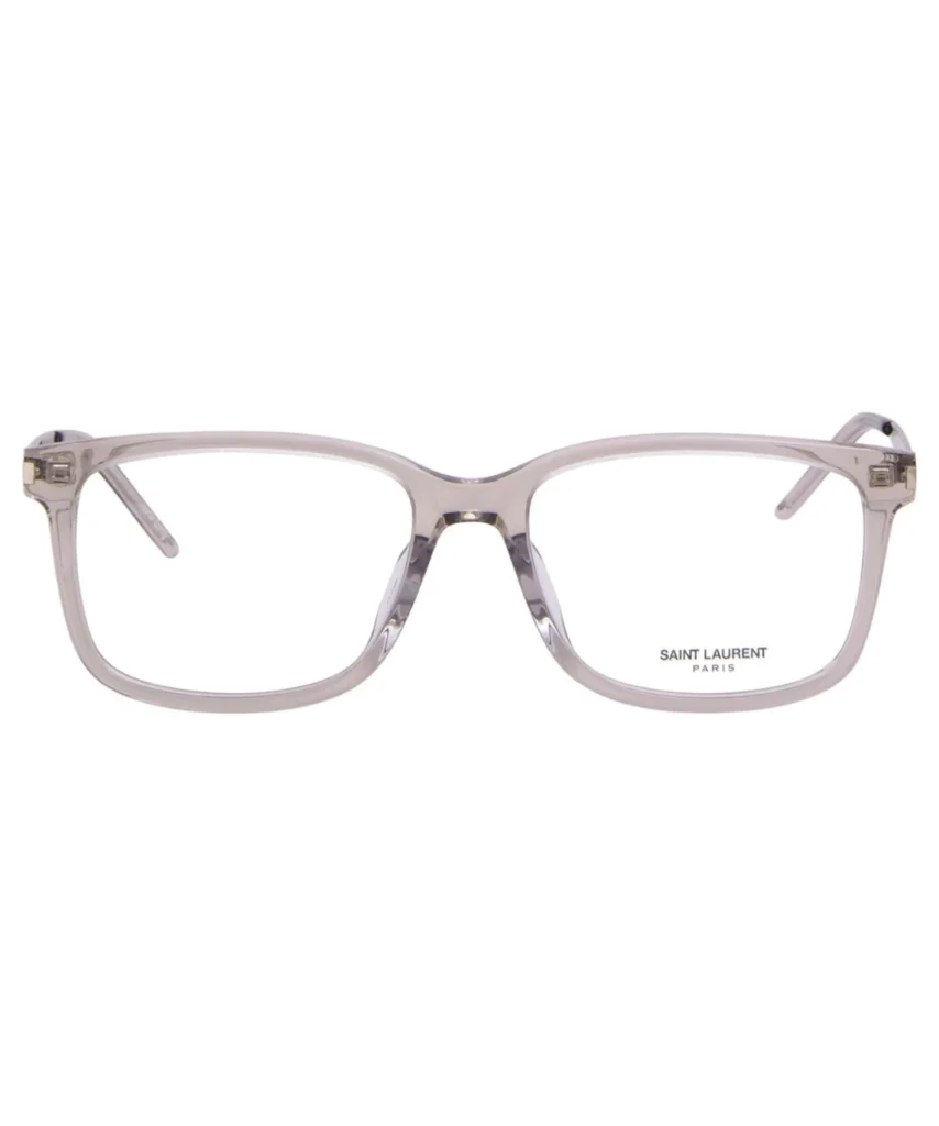 Saint Laurent SL-684/F 003 Eyeglasses Beige/Silver Full Rim 55-17-145