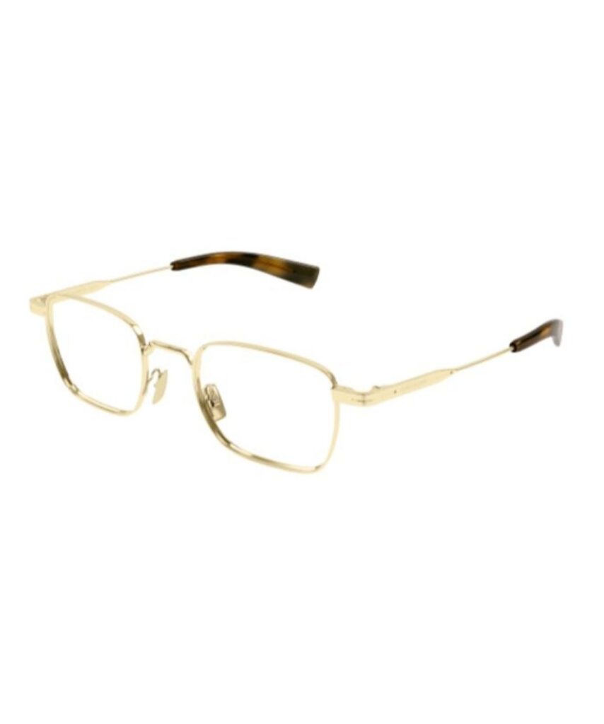 Saint Laurent SL 729 003 Eyeglasses Men's Gold Full Rim 49-21-145