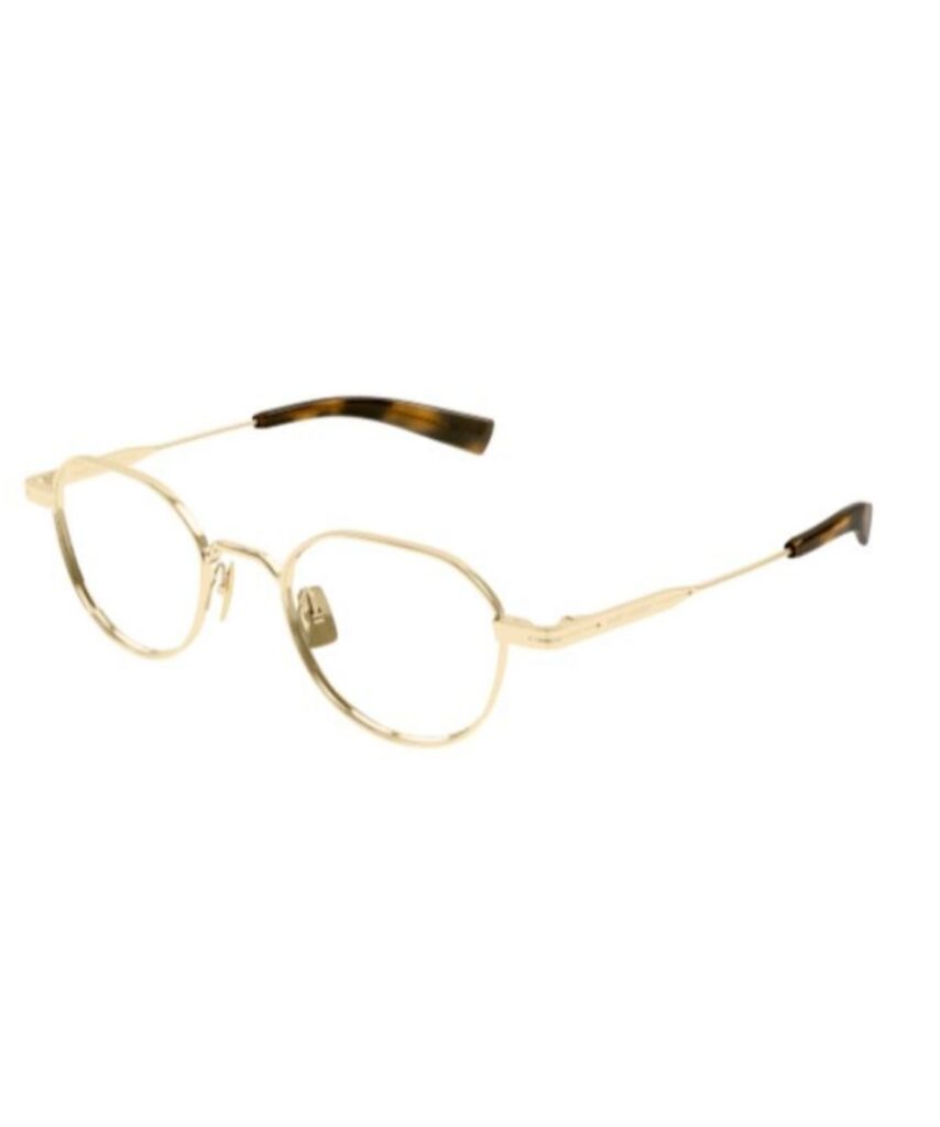 Saint Laurent SL 730 003 Eyeglasses Men's Gold Full Rim Square Shape 47-20-145