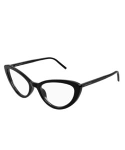 Saint Laurent SL 777 001 Eyeglasses Women's Black Full Rim Cat Eye 55-19-145