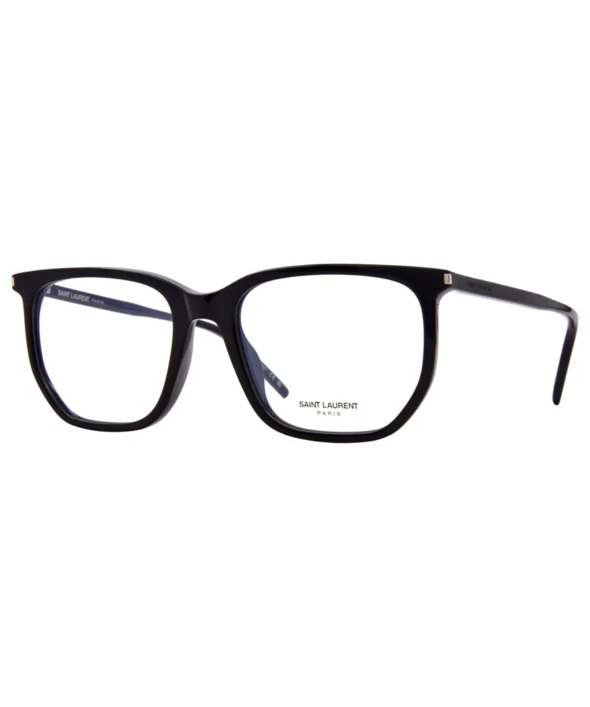 Saint Laurent SL 802 004 Eyeglasses Beige Full Rim Square Shape 55-19-145