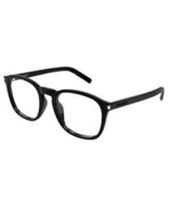 Saint Laurent SL 818 001 Eyeglasses Women's Black Full Rim Round Shape 52-21-145