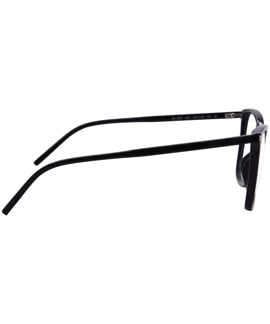 Saint Laurent SL 835 001 Eyeglasses Women's Black Full Rim Cat Eye 55-18-145 - Image 2