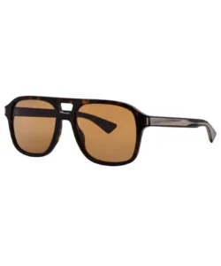 Saint Laurent SL 881 004 Sunglasses Men's Brown/Grey Pilot 55-18-145