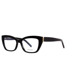 Saint Laurent SL-M117 001 Eyeglasses Women's Black Full Rim Cat Eye 53-17-140