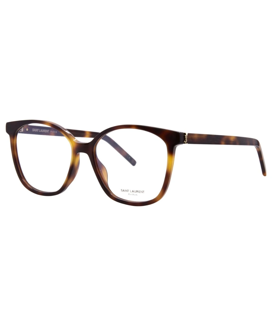 Saint Laurent SL M162 004 Eyeglasses Women's Beige Transparent Full Rim 55mm - Image 2