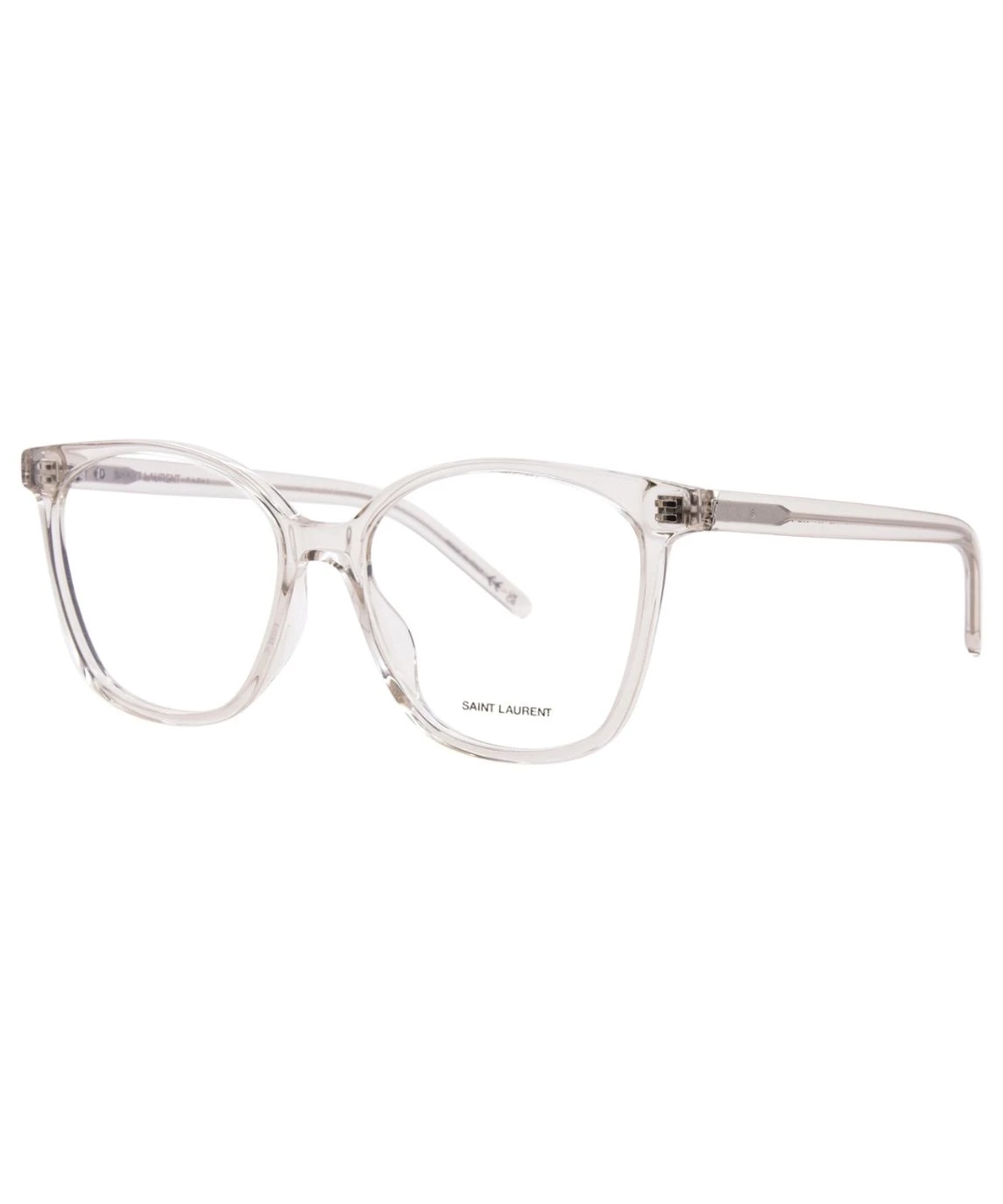 Saint Laurent SL M162 004 Eyeglasses Women's Beige Transparent Full Rim 55mm - Image 3