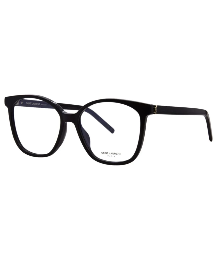 Saint Laurent SL M162 004 Eyeglasses Women's Beige Transparent Full Rim 55mm