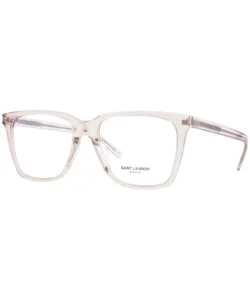 Saint Laurent Slim SL 717 004 Eyeglasses Women's Beige Transparent 54-18-145