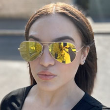 Yellow Solid Mirror