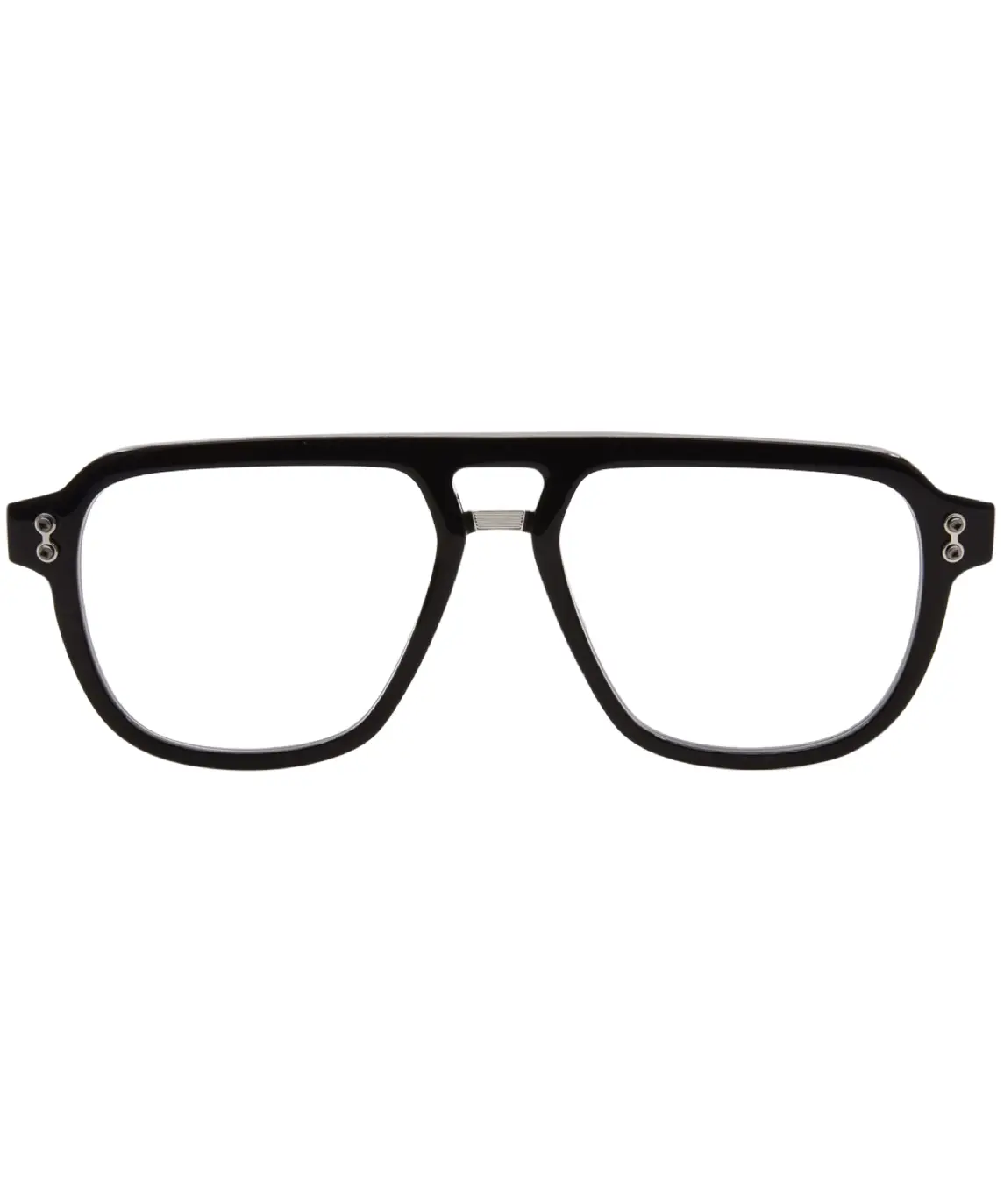 Akoni Argo AKS-538A Eyeglasses Black/Shiny Palladium Full Rim Pilot 55-17-145 - Image 7