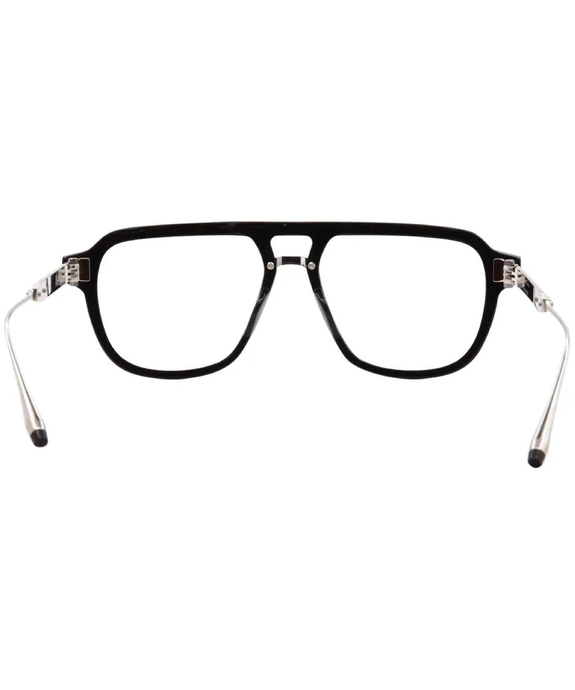 Akoni Argo AKS-538A Eyeglasses Black/Shiny Palladium Full Rim Pilot 55-17-145 - Image 9