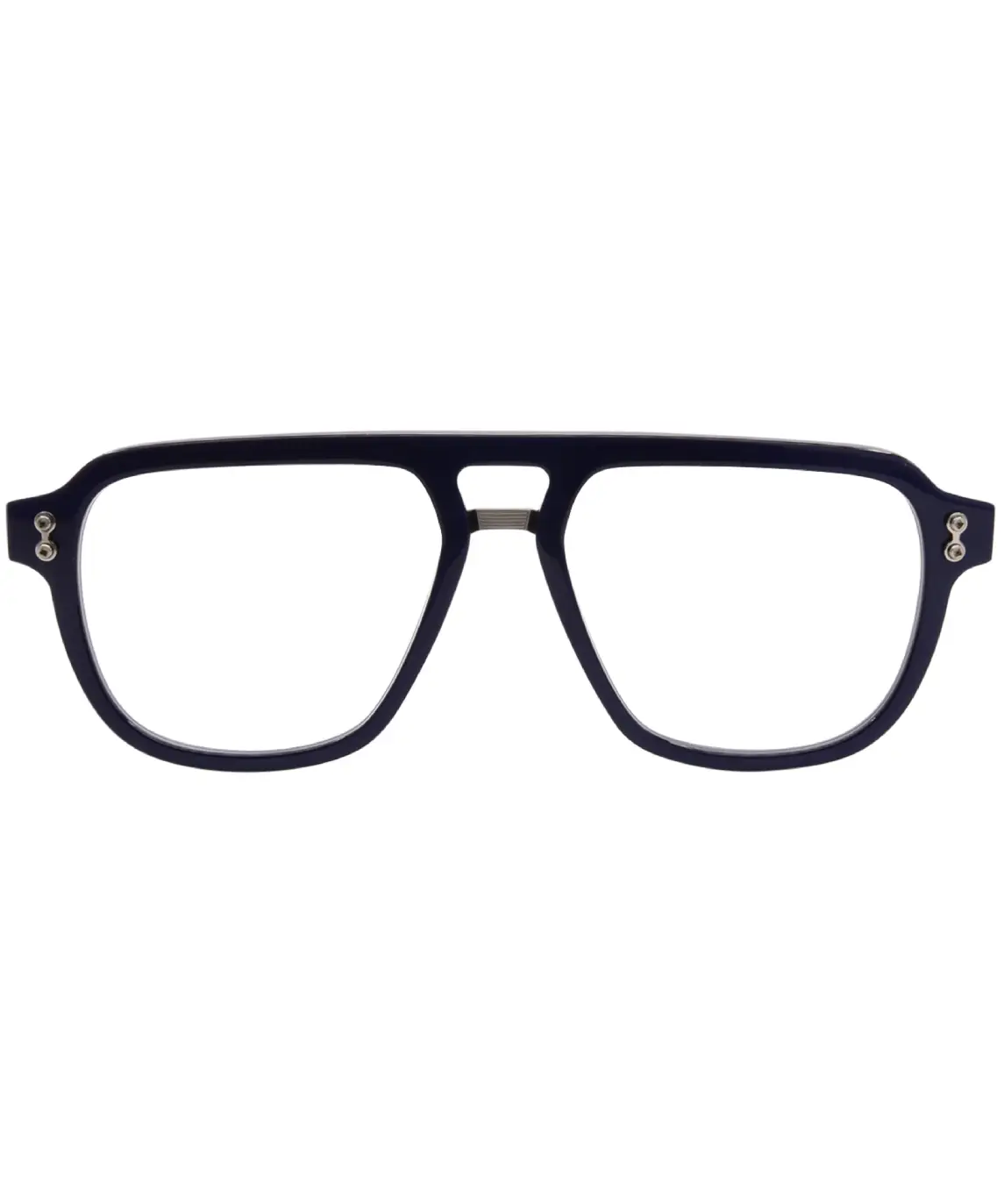 Akoni Argo AKS-538A Eyeglasses Black/Shiny Palladium Full Rim Pilot 55-17-145 - Image 2