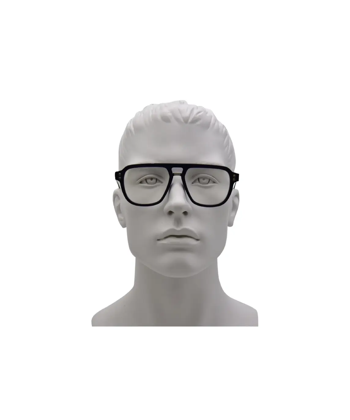 Akoni Argo AKS-538A Eyeglasses Black/Shiny Palladium Full Rim Pilot 55-17-145 - Image 5