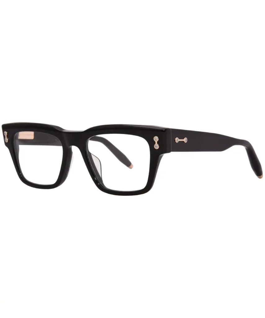 Akoni Columbia AKX-100A Eyeglasses Black Full Rim Square Shape 54-19-148
