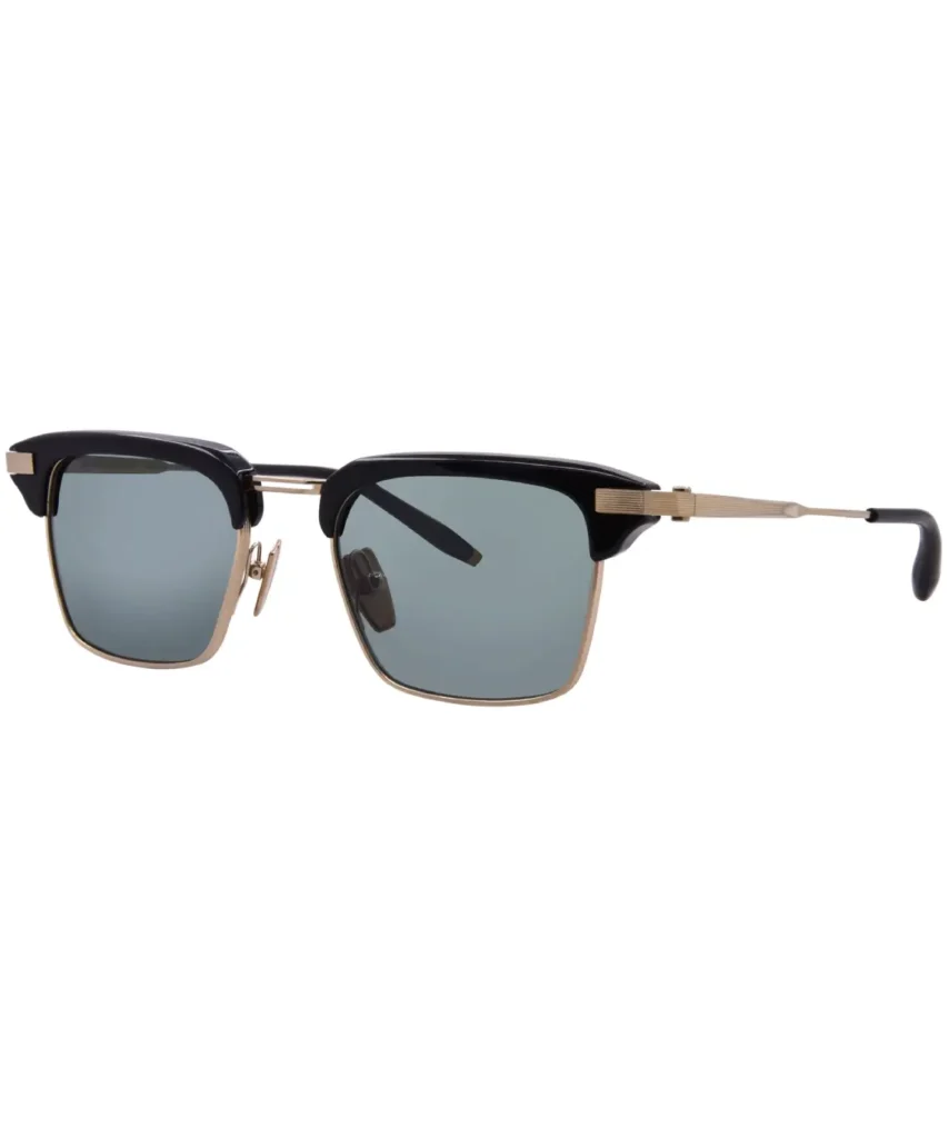 Akoni Euclid AKS-526B Sunglasses Titanium Black/Gold/Deep Emerald Green 51mm