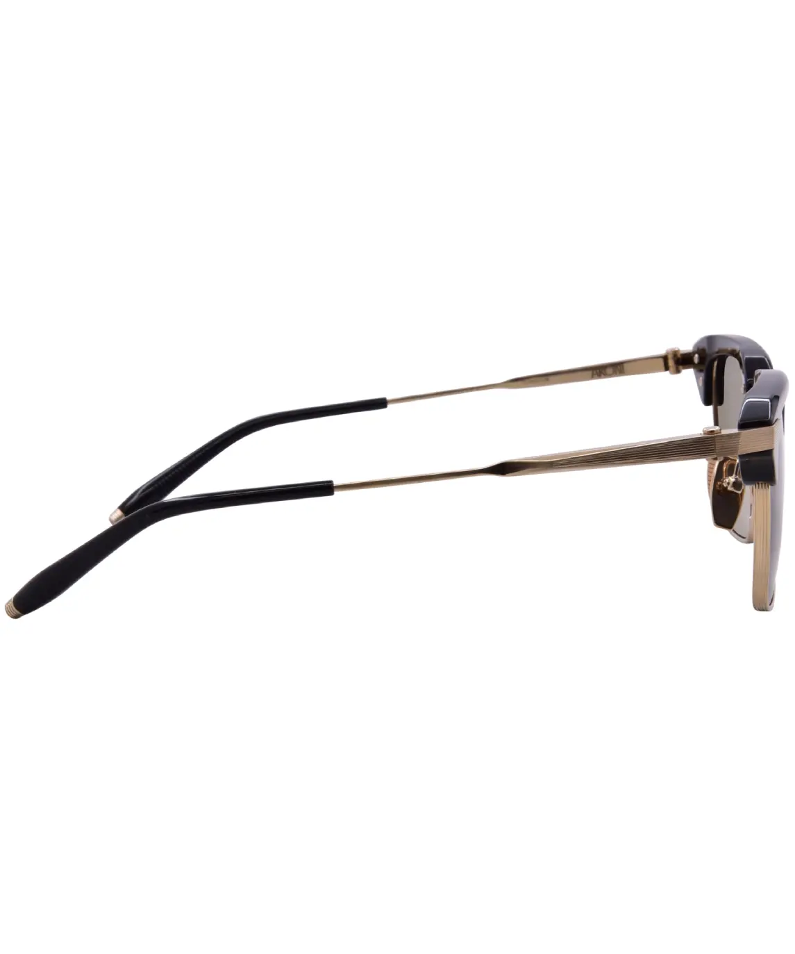 Akoni Euclid AKS-526B Sunglasses Titanium Black/Gold/Deep Emerald Green 51mm - Image 3
