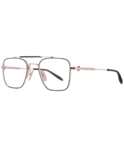 Akoni Europa AKX-200F Titanium Eyeglasses Gold/Black Full Rim 50-21-142