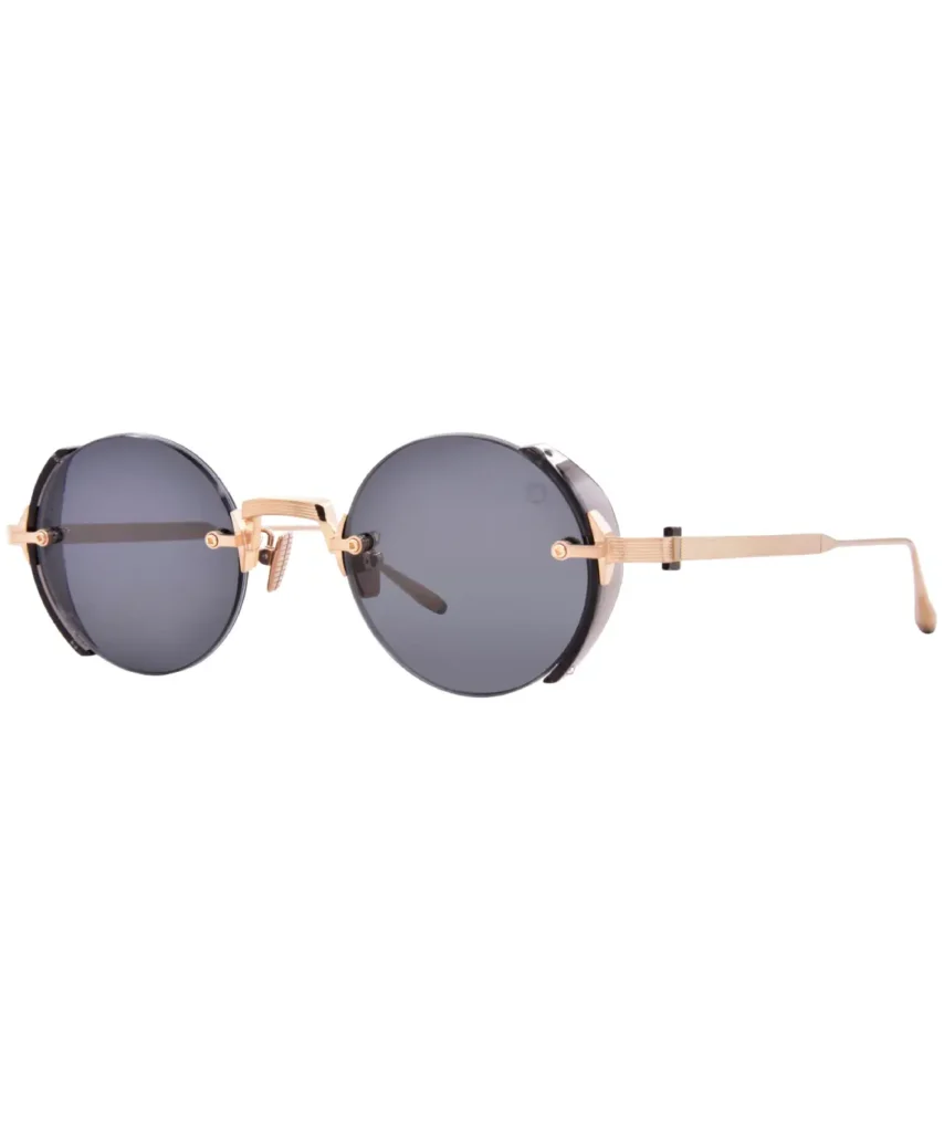 Akoni Jupiter AKS-519A Sunglasses Titanium Gold/Black/Dark Grey 46-22-145