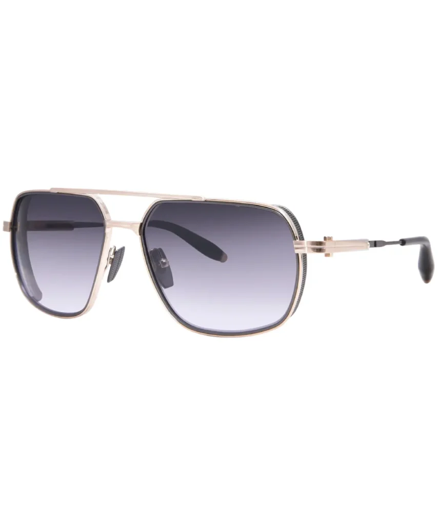Akoni Pathfinder AKS-503B Sunglasses Men's Black/Palladium/Green Gradient 59mm