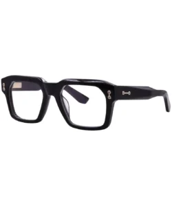 Akoni Pegasus AKX-528A Eyeglasses Black/Gold Full Rim Square Shape 54-20-150