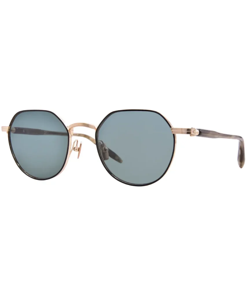 Akoni Themis AKS-522A Sunglasses Titanium Gold/Green/Emerald Green 50-20-142