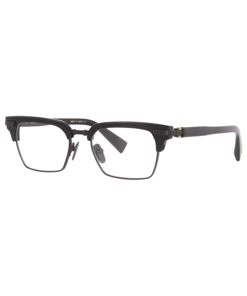 Balmain Legion-II BPX-113C Titanium Eyeglasses Black/Black Full Rim 52mm