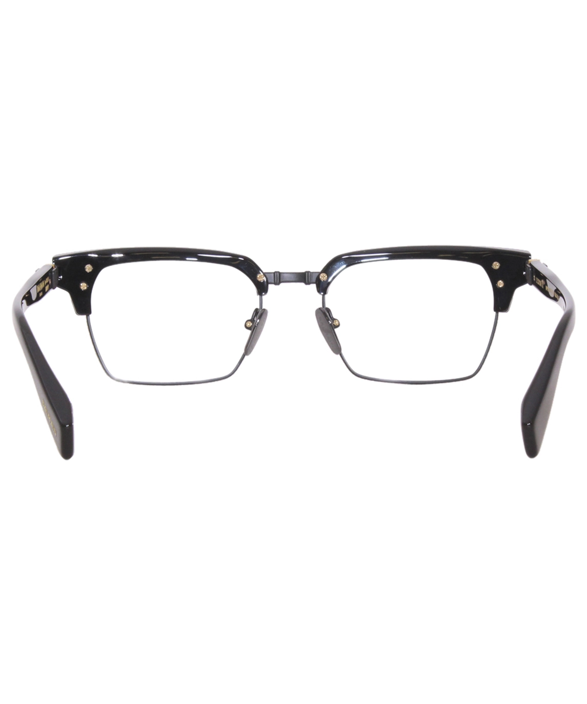 Balmain Legion-II BPX-113C Titanium Eyeglasses Black/Black Full Rim 52mm - Image 4